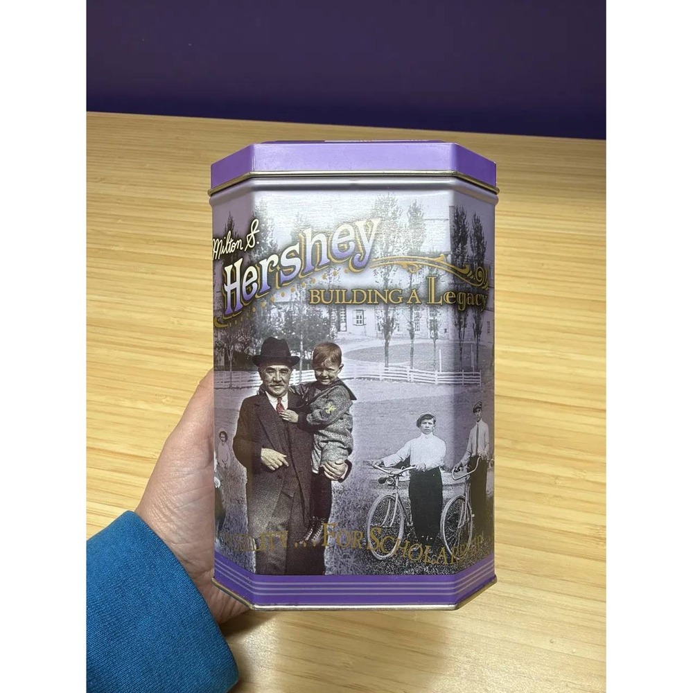 Hershey Building a Legacy Canister Series 3 Vintage 1996 Purple Tin Empty